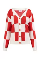 Swetry damskie - myMo Kardigan damski 12425457, czerwony, M-L - miniaturka - grafika 1