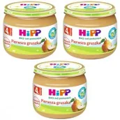 Desery dla dzieci - Hipp Pierwsza gruszka po 4. miesiącu zestaw 3 x 80 g Bio - miniaturka - grafika 1