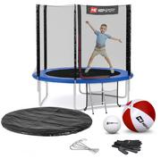 Trampoliny - Hop-Sport Trampolina ogrodowa z siatka zewnetrzna 244 cm - miniaturka - grafika 1