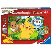 Puzzle - Puzzle dla dzieci 2x24 Pokemon - miniaturka - grafika 1