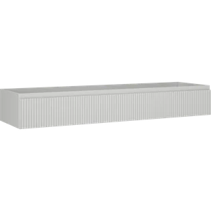 Mexen Rivel szafka łazienkowa podumywalkowa 160 cm, 1 szuflada, ryflowana , szara mat - 91A20-16023-1-BF62 - Szafki łazienkowe - miniaturka - grafika 1