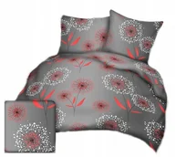 Pościel - pościel kora lux 220x220 + 2 poszewki K 319-1 kreatywna czerwona - miniaturka - grafika 1