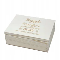 Pojemniki kuchenne - Pudełko na herbatę z imieniem, z grawerem na emeryturę - miniaturka - grafika 1