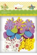 Zabawki kreatywne - Naklejki piankowe zające, kurczaki, kwiaty Wielkanoc - miniaturka - grafika 1
