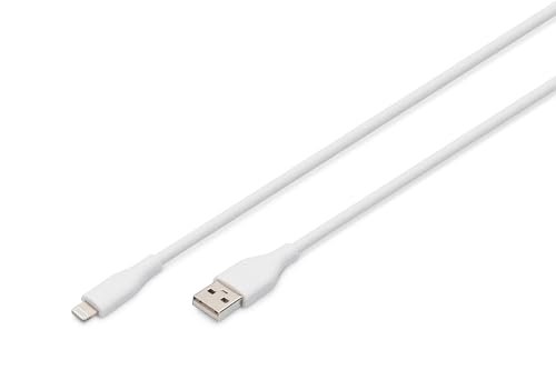 DIGITUS Kabel przyłączeniowy USB 2.0 typ A-Lightning silikonowy 0,5mW