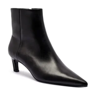 Calvin Klein Skórzane botki na szpilce - Botki damskie - miniaturka - grafika 1