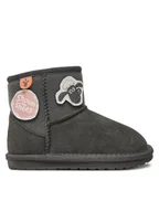 Buty dla dziewczynek - EMU Australia Śniegowce Shaun The Sheep Play K13152 Szary - miniaturka - grafika 1