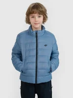 Kurtki i płaszcze dla chłopców - 4F Kurtka puchowa z wypełnieniem syntetycznym chłopięca - granatowa 122 (6-7 lat) - miniaturka - grafika 1
