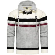 Swetry męskie - Gruby męski sweter zimowy z dużym kominem Recea - miniaturka - grafika 1