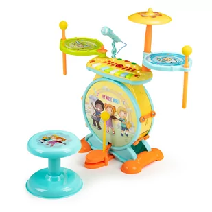 Perkusja Organki 2W1 Mikrofon Karaoke MP3 Led - Instrumenty muzyczne dla dzieci - miniaturka - grafika 1