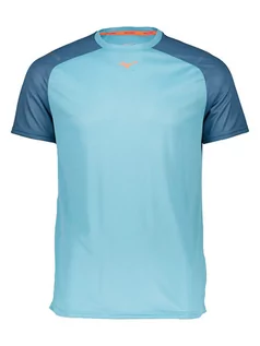 Koszulki sportowe męskie - Mizuno Koszulka sportowa "Active Dryaeroflow" w kolorze błękitnym - grafika 1