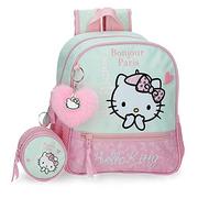 Plecaki szkolne i tornistry - Hello Kitty Paris Plecak dziecięcy Różowy 23x25x10 cms Poliester 5.75L, Różowy, Mochila Preescolar, plecak przedszkolny - miniaturka - grafika 1