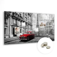 Tablice i flipcharty - Magnetyczna Dekoracja - 120x60 cm, Stary samochód miasto - miniaturka - grafika 1