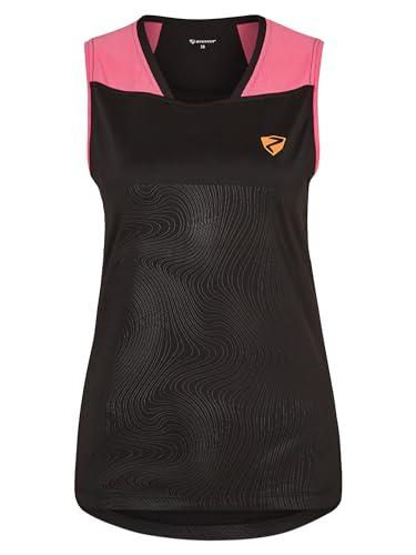 Ziener NELITA damska koszulka funkcyjna - rower | outdoor|fitness | sport - oddychająca, szybkoschnąca, bez rękawów, czarna, 46