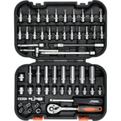 Klucze i nasadki - Vorel 58643 1/4" 56 części - miniaturka - grafika 1