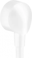 Akcesoria do armatury i ceramiki - HANSGROHE 27454700 FixFit Przyłącze węża bez zaworu zwrotnego E, mat biały - miniaturka - grafika 1