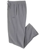 Spodnie męskie - Spodnie z mikropolaru Winter Relax Mężczyzna Atlas For Men - Kolor : Szary - Rozmiar : 4XL - miniaturka - grafika 1