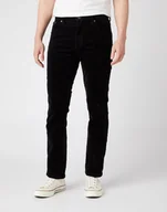 Spodnie męskie - Męskie Spodnie Sztruksowe Wrangler Texas Slim Black W12Sec100-W38 L30 - miniaturka - grafika 1