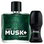 Zestawy perfum unisex - Avon, Musk+ Instinct, Zestaw kosmetyków, 2 Szt. - miniaturka - grafika 1