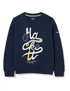 Hackett London Hackett Script Crew bluza chłopięca, granatowy blezer, 5 lat - Bluzy dla chłopców - miniaturka - grafika 1