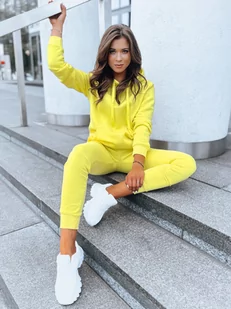Komplet damski dresowy DRESSLILY żółty Dstreet AY0803-M - Dresy damskie - miniaturka - grafika 1