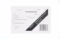 Druki akcydensowe - Upoważnienie KS-42 formatu A6 DRUKI SAMOKOPIUJĄCE - miniaturka - grafika 1