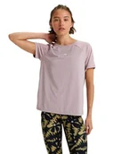 Koszulki i topy damskie - Roxy Top z dzianiny z krótkim rękawem Move Free Mesh Tee Fioletowy XS - miniaturka - grafika 1