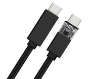 Ładowarki do telefonów - Kabel USB-C 2.0 konektor 2m czarny - miniaturka - grafika 1