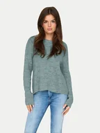 Swetry damskie - ONLY Sweter 15234745 Zielony Regular Fit - miniaturka - grafika 1