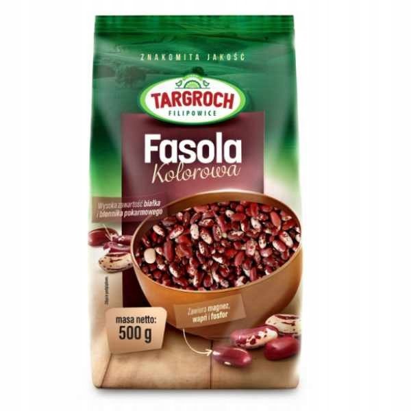 Fasola czerwona - kolorowa orzeł 500g Targroch