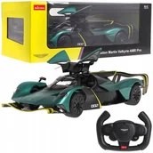 Zabawki zdalnie sterowane - R/C 1:14 Aston Martin Valkyrie AMR Pro Ciemno Zielony RASTAR - miniaturka - grafika 1