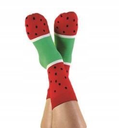 Kolorowe Skarpetki Skarpety Arbuz Watermelon Śmieszne Wzory Prezent