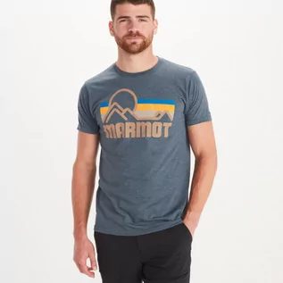 Koszulki sportowe męskie - Męski t-shirt z nadrukiem MARMOT Coastal Tee - grafika 1