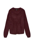Swetry damskie - Vero Moda Sweter w kolorze bordowym - miniaturka - grafika 1