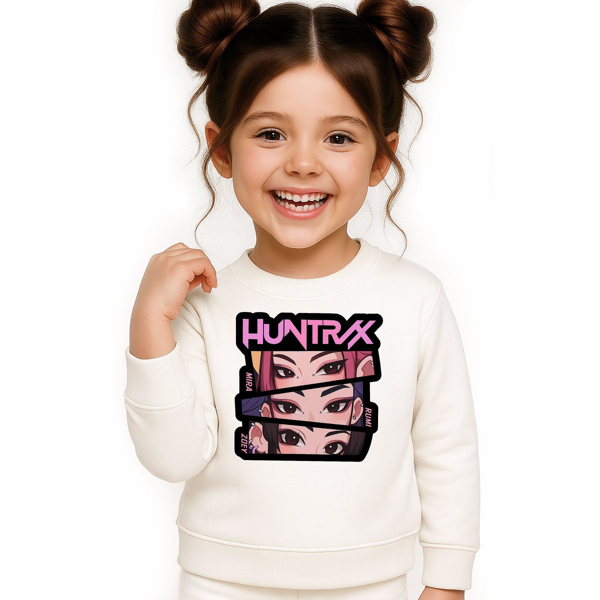 BLUZA DZIECIĘCA KPOP DEMON HUNTERS HUNTRIX 104 BAWEŁNIANA JAKOŚĆ