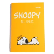 Zeszyty szkolne - Zeszyt Snoopy All Smiles Żółty A5 40 Kartek W linie - miniaturka - grafika 1