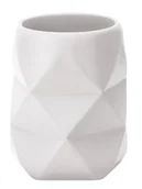 Kubki na szczoteczki do zębów - Kleine Wolke Crackle Kubek łazienkowy Biały - miniaturka - grafika 1