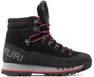 Buty trekkingowe męskie - Buty trekkingowe męskie Napapiri ROCK 02 wysokie za kostkę zimowe skórzane czarne (NP0A4H6Z0411) - miniaturka - grafika 1