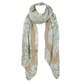 Apaszki i szaliki damskie - Szal damski Guess chusta długa wzorzysta zielona - miniaturka - grafika 1