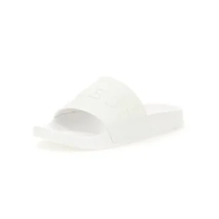 Męskie Klapki GUESS COLICO FM6CLCFAB19-WHITE – Biały - Klapki i japonki męskie - miniaturka - grafika 1
