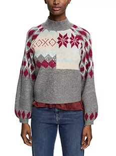 ESPRIT Collection Damski sweter 112EO1I313, 037/MEDIUM Grey 3, XS - Swetry damskie - miniaturka - grafika 1