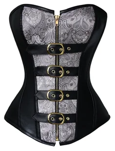 Charmian Gorset Steampunk bez kości ze stali spiralnej kobiety. Rozmiar XXL - Odzież ciążowa - miniaturka - grafika 1