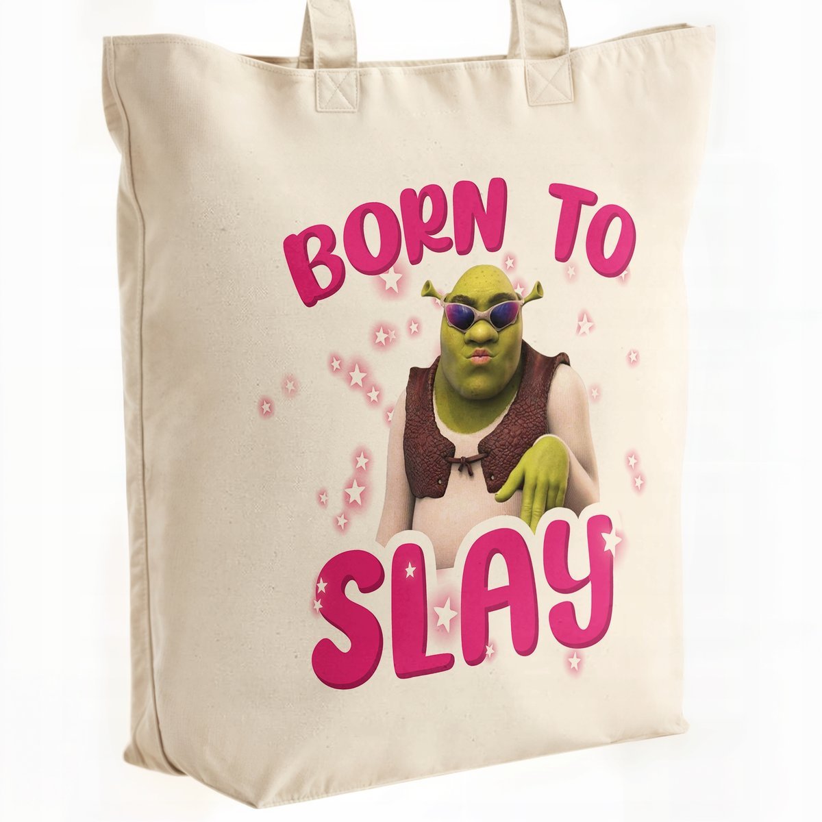 Torba bawełniana premium Born To Slay Zabawny Prezent Zabawny Prezent