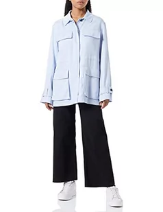 Tommy Hilfiger Tencel Twill Shacket kurtka damska, Breezy Blue, 34 - Kurtki damskie - miniaturka - grafika 1