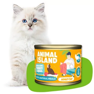 ANIMAL ISLAND Animal Island Mokra Karma Dla Kota Indyk i Przepiórka 200 g - Mokra karma dla kotów - miniaturka - grafika 1