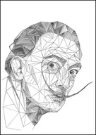 Plakaty - Plakat, Geometryczny Salvador Dali, 20x30 cm - miniaturka - grafika 1