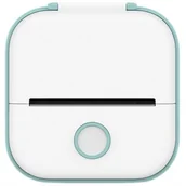 Drukarki kart i etykiet - Drukarka etykiet Phomemo T02 Drukarka Termiczna Bluetooth Do Zdjęć Naklejek Notatek Etykiet / Biało - Zielona - miniaturka - grafika 1