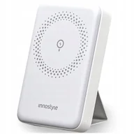 Powerbanki - INNOSTYLE POWERMAG 2W1 SZYBKI POWERBANK INDUKCYJNY DO MAGSAFE 10000MAH STOJAK BIAŁY - miniaturka - grafika 1