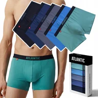 Majtki męskie - Bokserki męskie 5 PAR sportowe BAWEŁNIANE szorty ATLANTIC 5SMH-004 - XXL - miniaturka - grafika 1