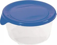Pojemniki i kosze gastronomiczne - CURVER Pojemnik na żywność "FRESH&GO " okrągły 0,5l niebieski 182256 - miniaturka - grafika 1